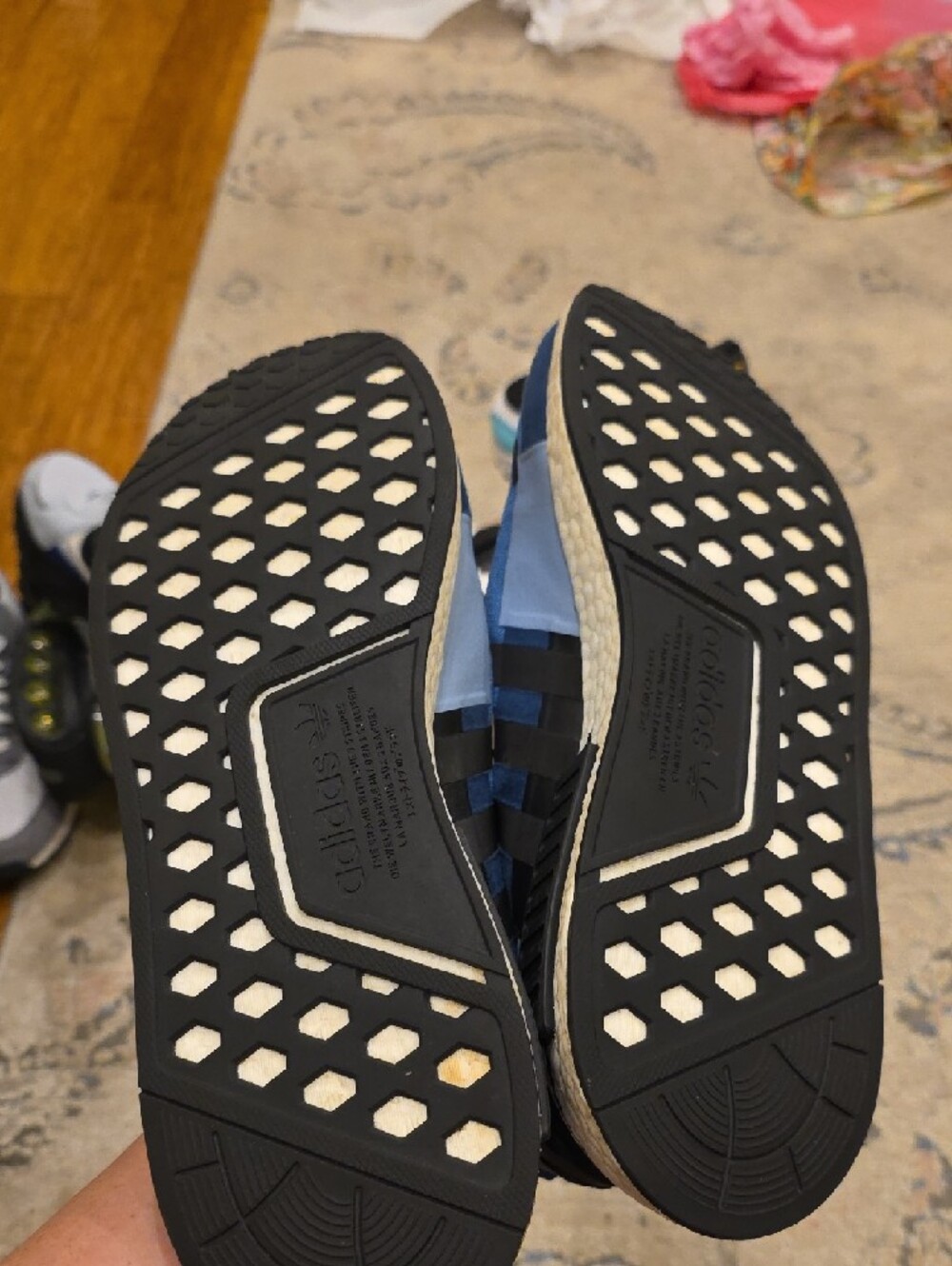 adidas Blue and Black NMD V2 Athletic Sneakers - Picture 13 of 13